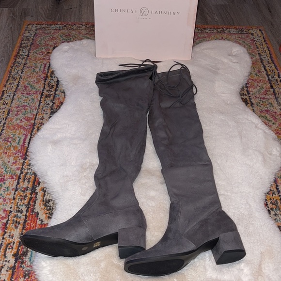 Suede Knee High Boots size 6.5 - Picture 3 of 13
